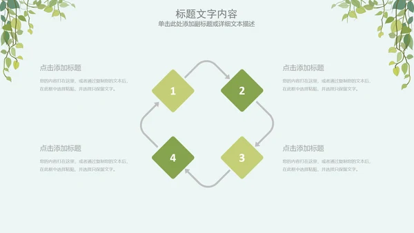 简约清新绿色医疗动态PPT模板