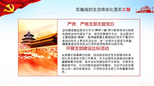 党支部书记抓党建述职报告工作总结基层党组织机关党支部PPT