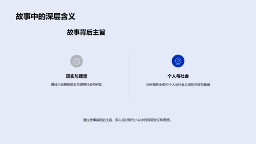 现代小说解析教学PPT模板