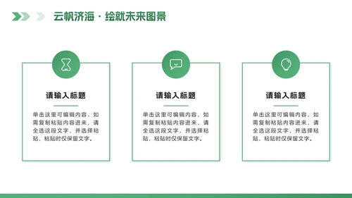绿色科技风流体创新创业计划书PPT模板
