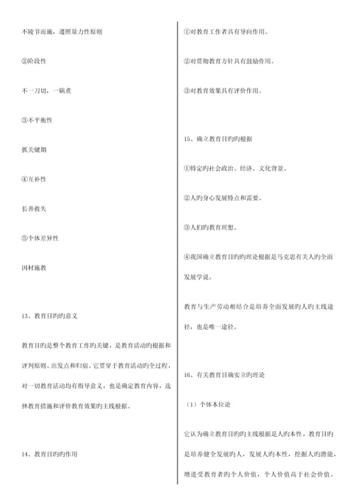 2023年教师招聘考试教育学必背知识点总结.docx