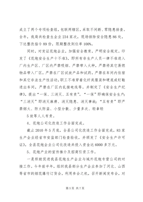 县烟花爆竹管理局报告.docx