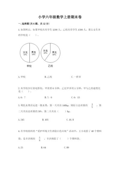 小学六年级数学上册期末卷（完整版）word版.docx