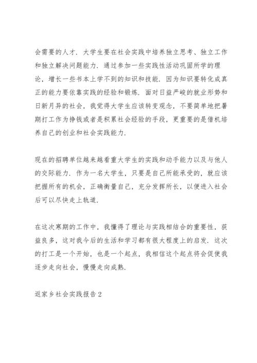 大学生假期返家乡社会实践报告.docx