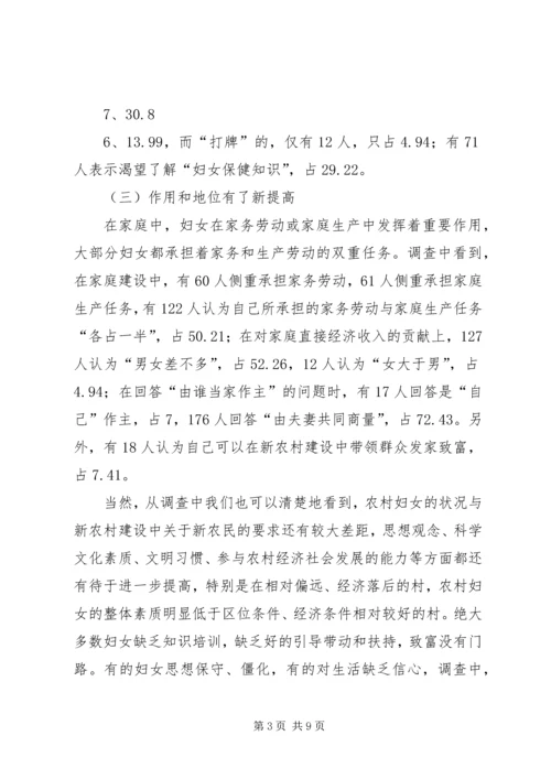 关于妇女参与新农村建设工作的新思路 (4).docx