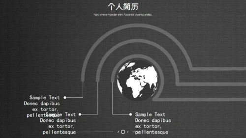网页式高端质感个人简历通用PPT