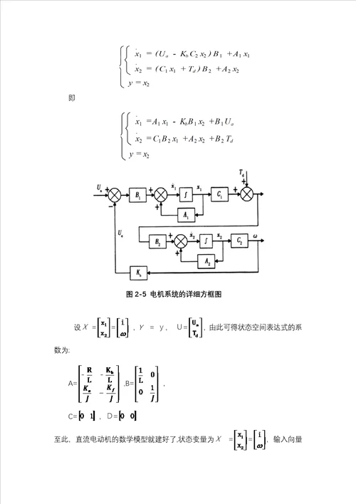 现代控制课程论文直流电机