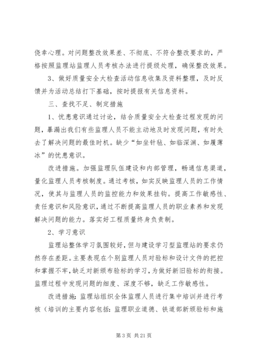 大宣传、大讨论、大反思、大谈心活动问题整改措施.docx