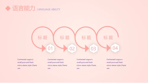 粉色简约个人简历自我介绍动态PPT模板