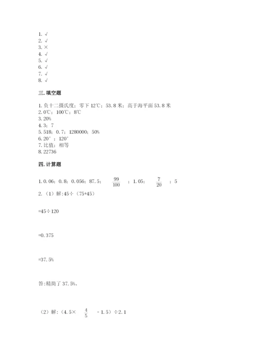 北京版六年级下册期末真题卷及完整答案【考点梳理】.docx