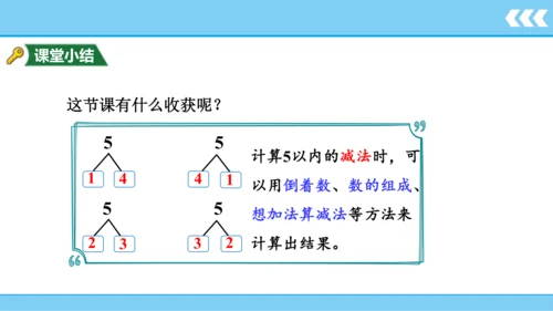 人教版数学一年级上册3 5以内数的认识和加减法第6课时 减法  课件（共20张PPT）