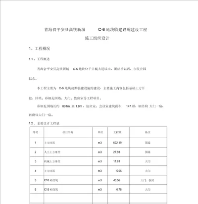 彩钢瓦围墙施工方案修改