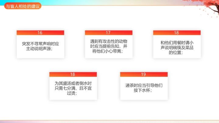 国际盲人节主题科普宣传PPT