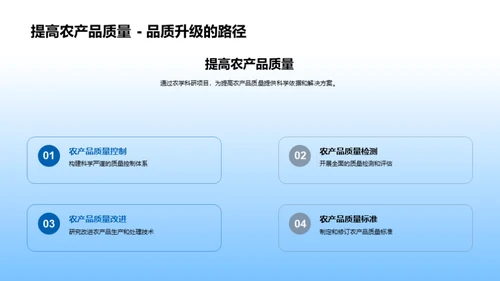 探索农学科研