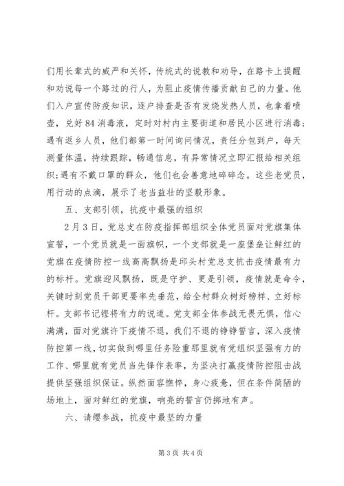 村党总支疫情防控工作先进典型事迹.docx