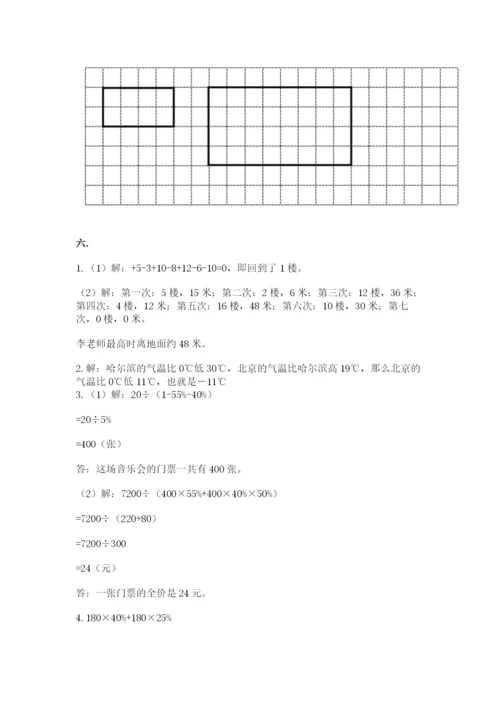 小升初数学综合模拟试卷及参考答案（黄金题型）.docx