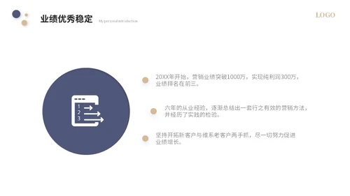 简约个人自我介绍个人简历岗位竞聘ppt模板