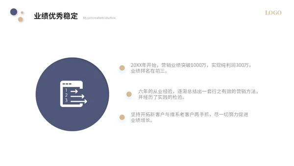 简约个人自我介绍个人简历岗位竞聘ppt模板