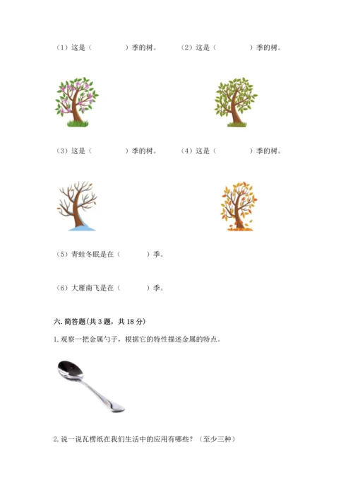 教科版科学二年级上册《期末测试卷》及参考答案【典型题】.docx