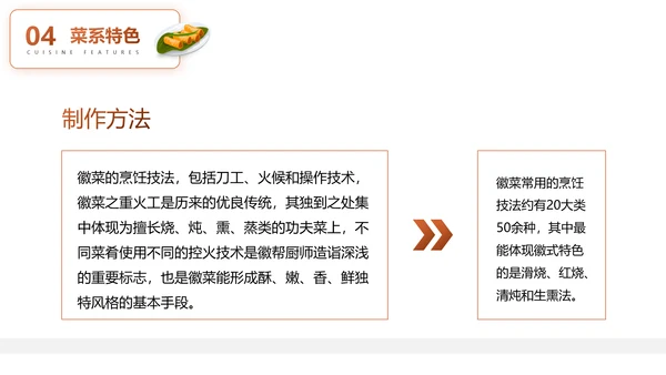 徽菜安徽美食文化介绍PPT模板