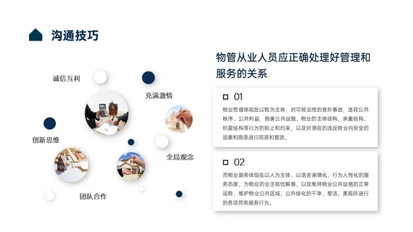 蓝色商务风物业服务意识培训PPT课件