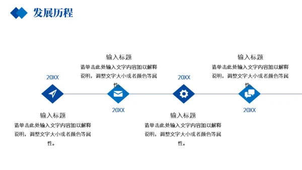 商务蓝企业介绍产品宣传通用PPT模板