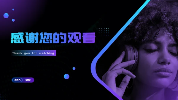 数字音乐数码产品直播活动通用PPT模板