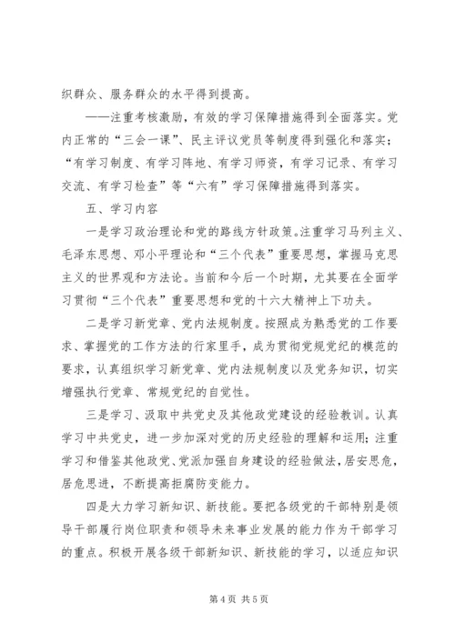 建设学习型党组织的实施意见.docx