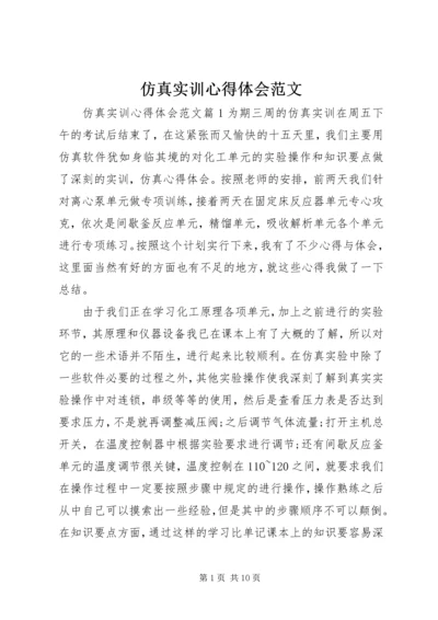 仿真实训心得体会范文.docx