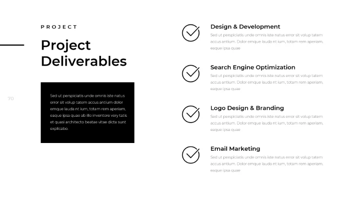 创意黑白调极简主义公司简介动态PPT模板