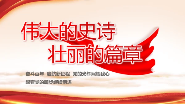 七一讲话党课党史学习教育动态PPT