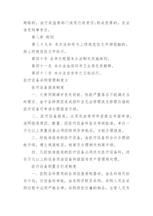 医疗设备采购管理制度.docx