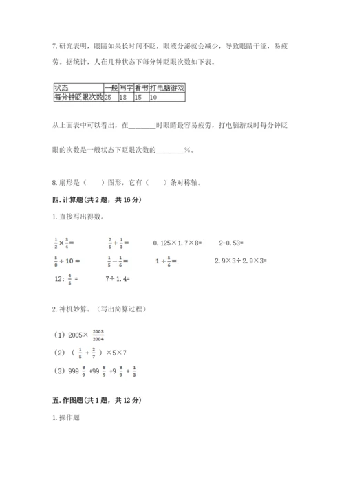小学数学六年级上册期末测试卷（考点梳理）word版.docx