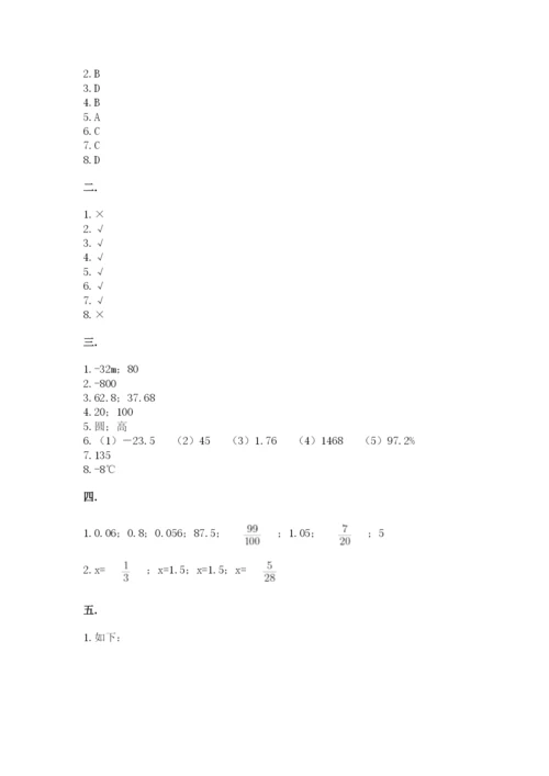 最新北师大版小升初数学模拟试卷附参考答案【a卷】.docx