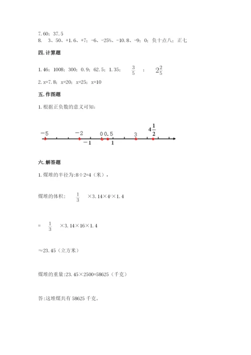 小学六年级下册数学期末卷及参考答案【综合卷】.docx