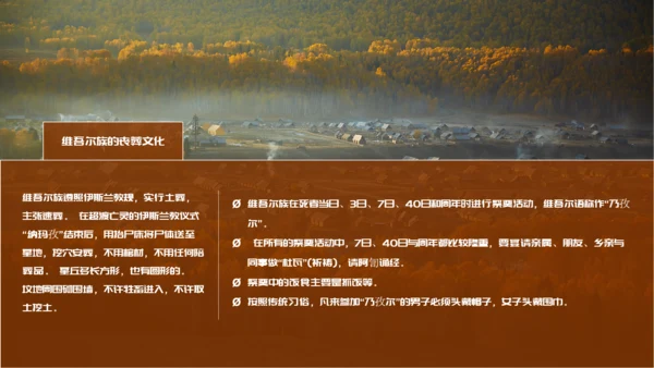 少数民族民俗文化之维吾尔族知识PPT模板