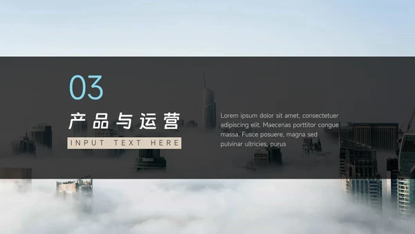 黄蓝简约图文商业计划书PPT模板