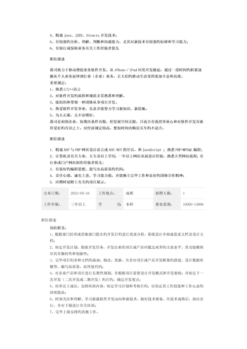 2023年高级程序员职位描述.docx