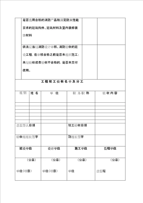 消防工程竣工验收报告文本