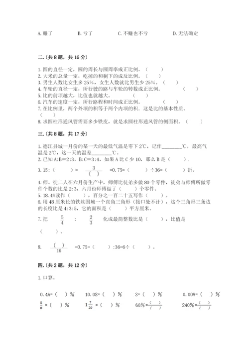 苏教版小升初数学模拟试卷（满分必刷）.docx