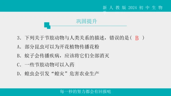 人教版生物七年级上册2.2.1《无脊椎动物》教学课件(共40张PPT)+视频素材