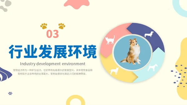 简约实图狗宠物经济行业前景分析报告汇报模板