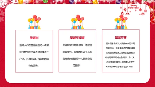 可爱儿童画西方圣诞节解读教学PPT课件