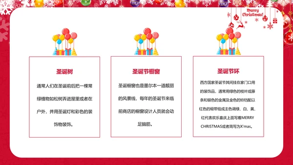 可爱儿童画西方圣诞节解读教学PPT课件
