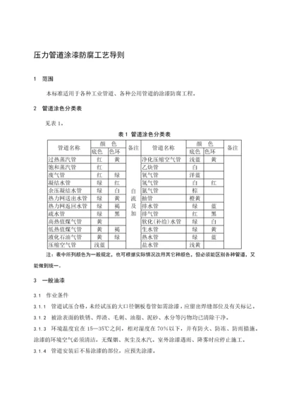 压力管道涂漆防腐工艺导则.docx