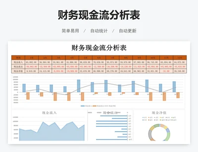 财务现金流分析表