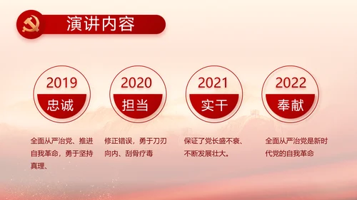 红色革命党史学习教育工作总结PPT
