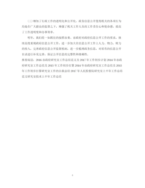 精编之政府研究室工作总结范文.docx