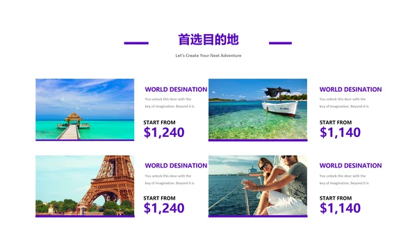 旅游景点旅行社旅行旅游行业动态PPT模板