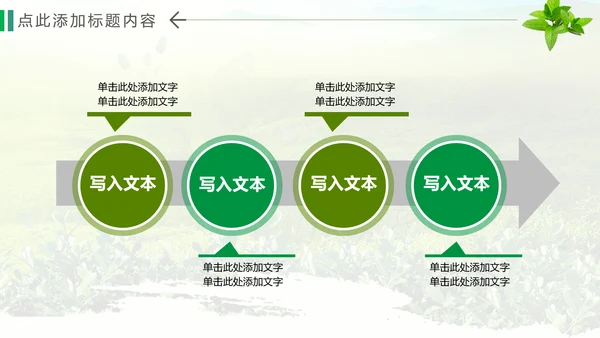 绿色清新茶文化品茶论道动态PPT模板